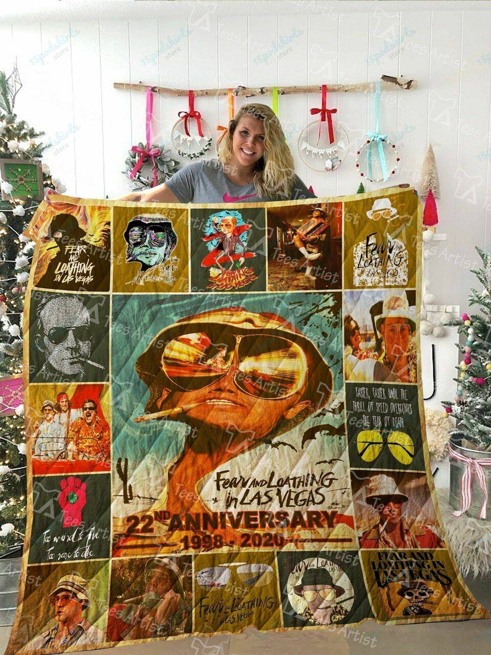 Fear And Loathing In Las Vegas Quilt Blanket 02018 and Home Decor