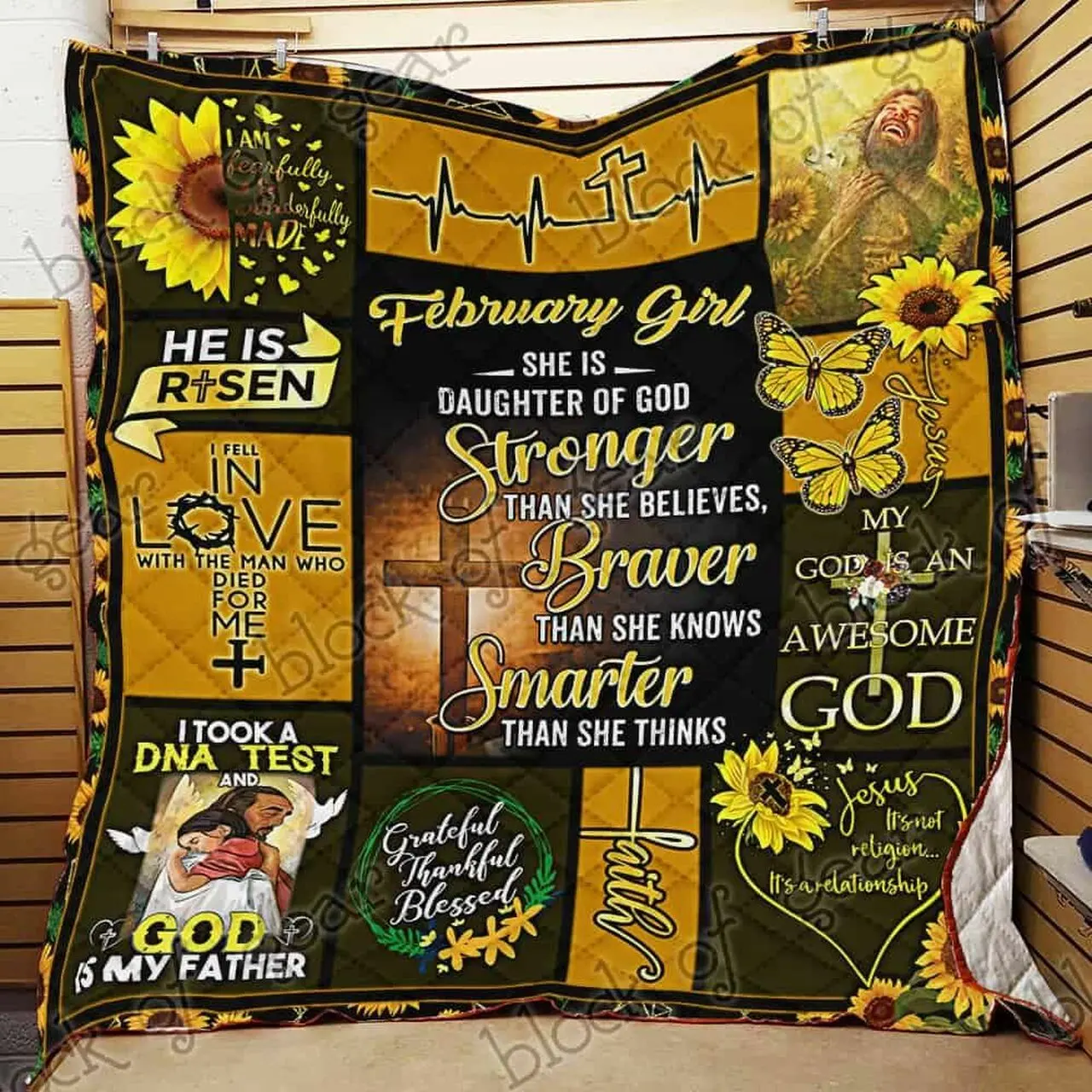 February Girl Daughter Of God Cl18100257Mdq Quilt Blanket and Home Decor