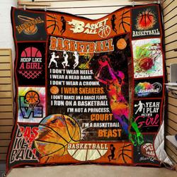 Female Basketball Quilt -V0308-5  Quilt and Home Decor