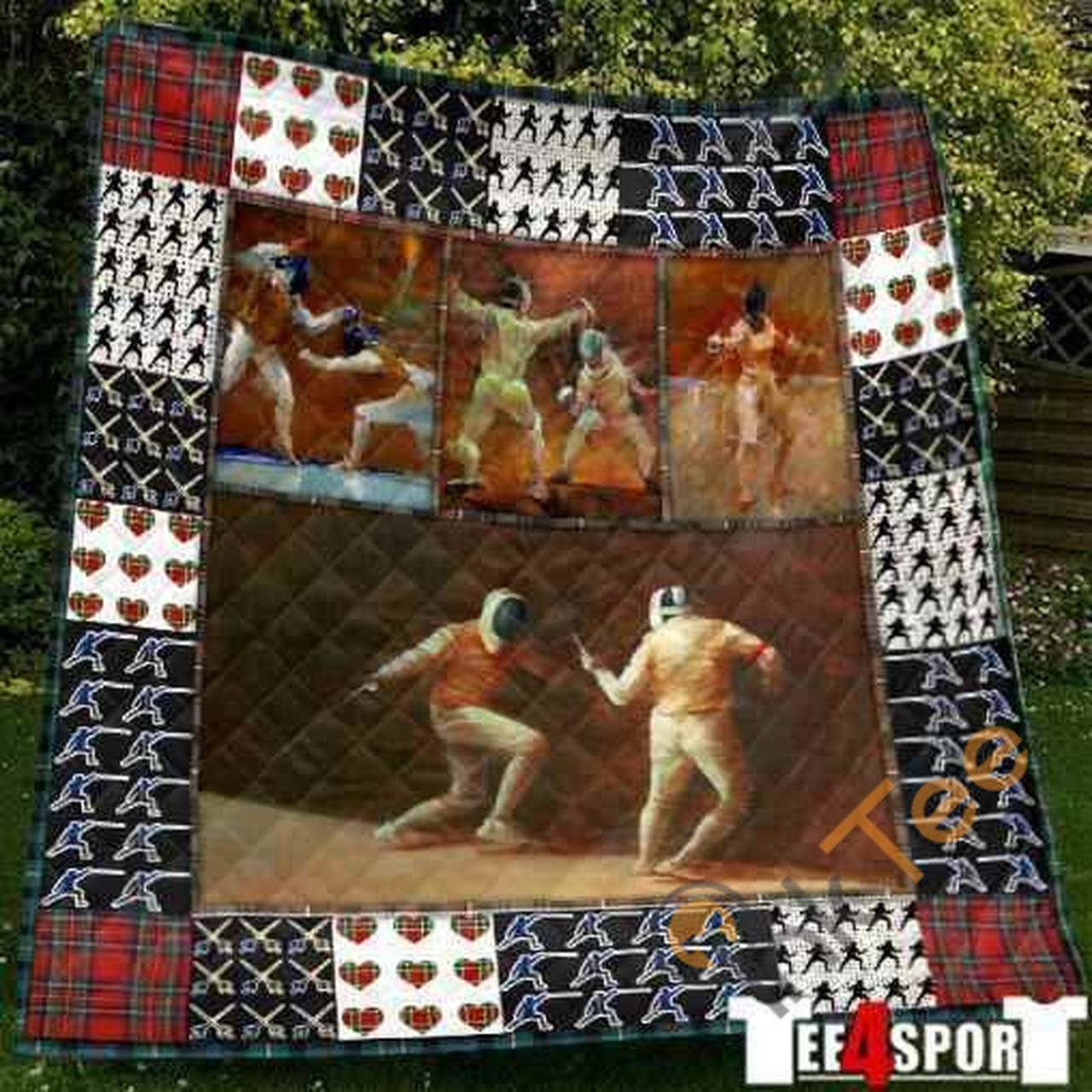 Fencing Sports Blanket TH1807 Quilt and Home Decor