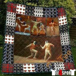 Fencing Sports Blanket TH1807 Quilt and Home Decor