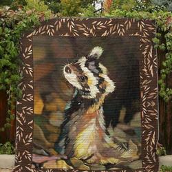 Ferret Into The Wood Hur Quilt Bevrac and Home Decor