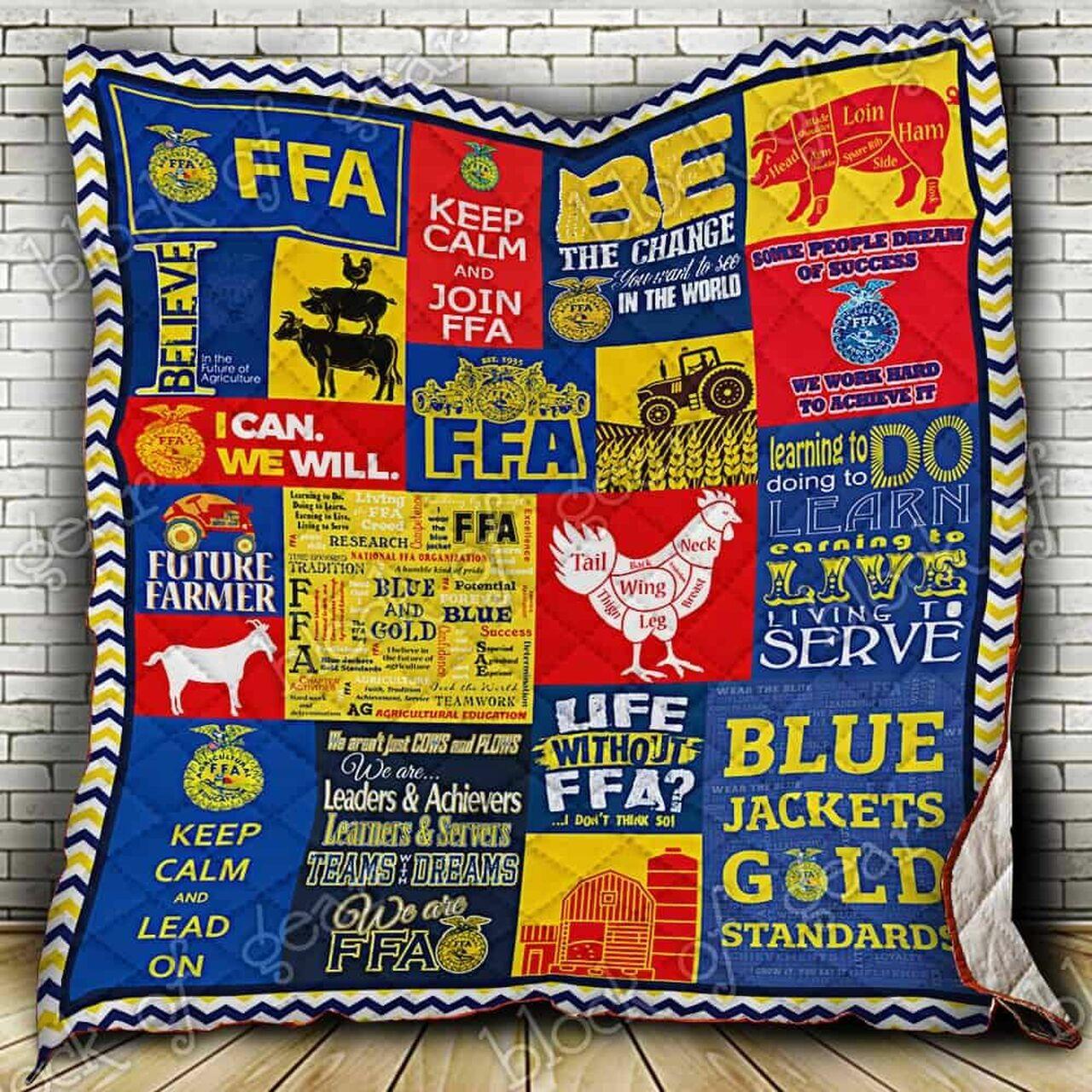 Ffa Forever Blue Cl18100268Mdq Quilt Blanket and Home Decor