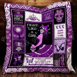 Fibromyalgia Awareness Cl2100177Mdq Quilt Blanket and Home Decor