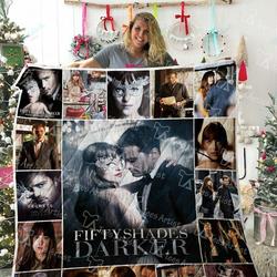 Fifty Shades Darker Quilt Blanket 02221 and Home Decor