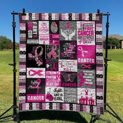 Fight Cancer DHCKL0909 Quilt Blanket and Home Decor