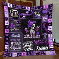 Fight Like A Girl Quilt Hn0708-3  Quilt and Home Decor