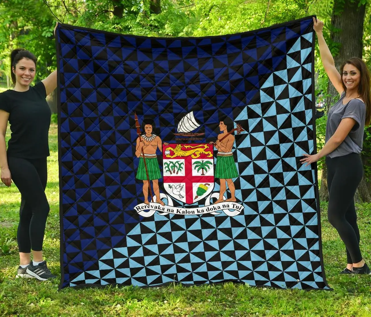 Fiji Polynesian Premium Quilt Coat Of Arms Th5 Quilt and Home Decor