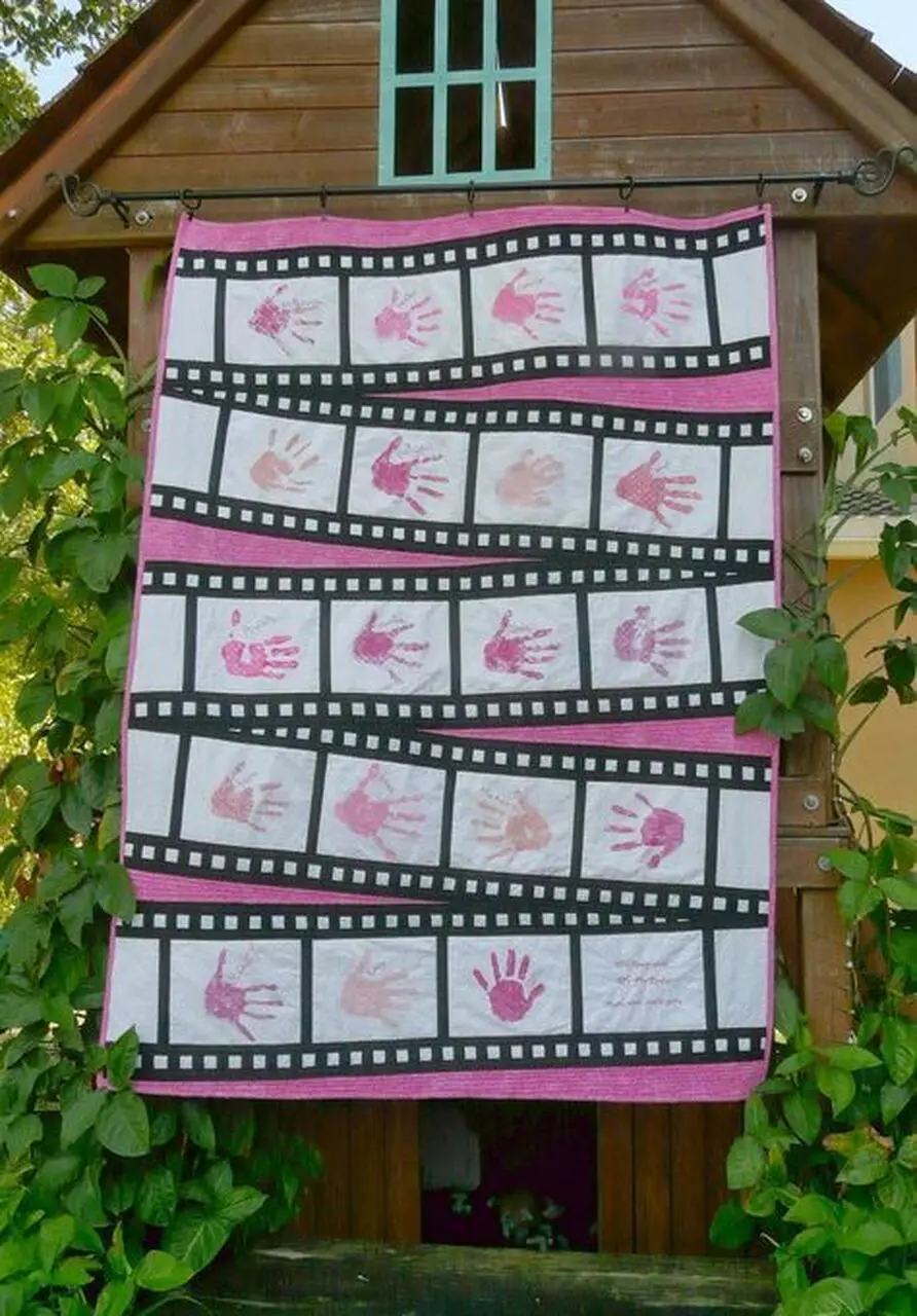 Film Strip Clp190619 Quilt Blanket and Home Decor