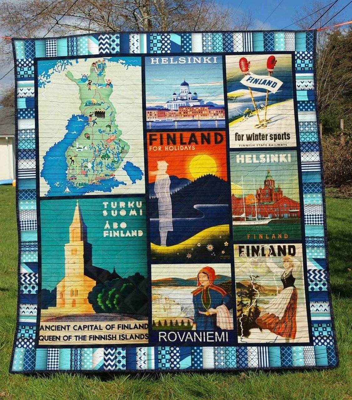 Finland Tu290613A Tbg Quilt Blanket and Home Decor