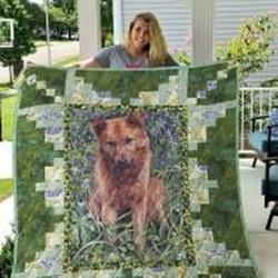 Finnish Spitz Quilt Blanket Luk53W Dhc0301896Dd and Home Decor