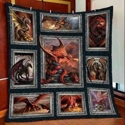 Fire Dragon KL2409108CL Quilt Blanket and Home Decor