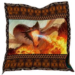Fire Dragon Washable Quilt 0801-02 and Home Decor