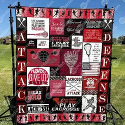 Fire In Lacrosse Clt150625 Quilt Blanket and Home Decor