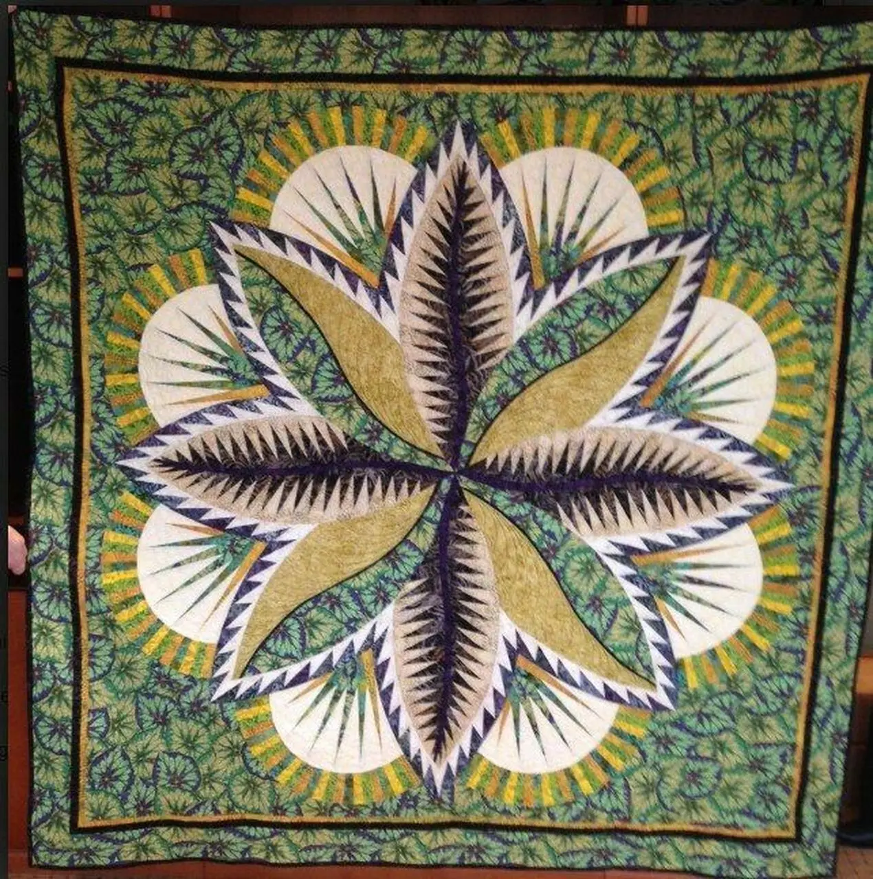 Fire Island Hosta Cla1810222Q Quilt Blanket and Home Decor