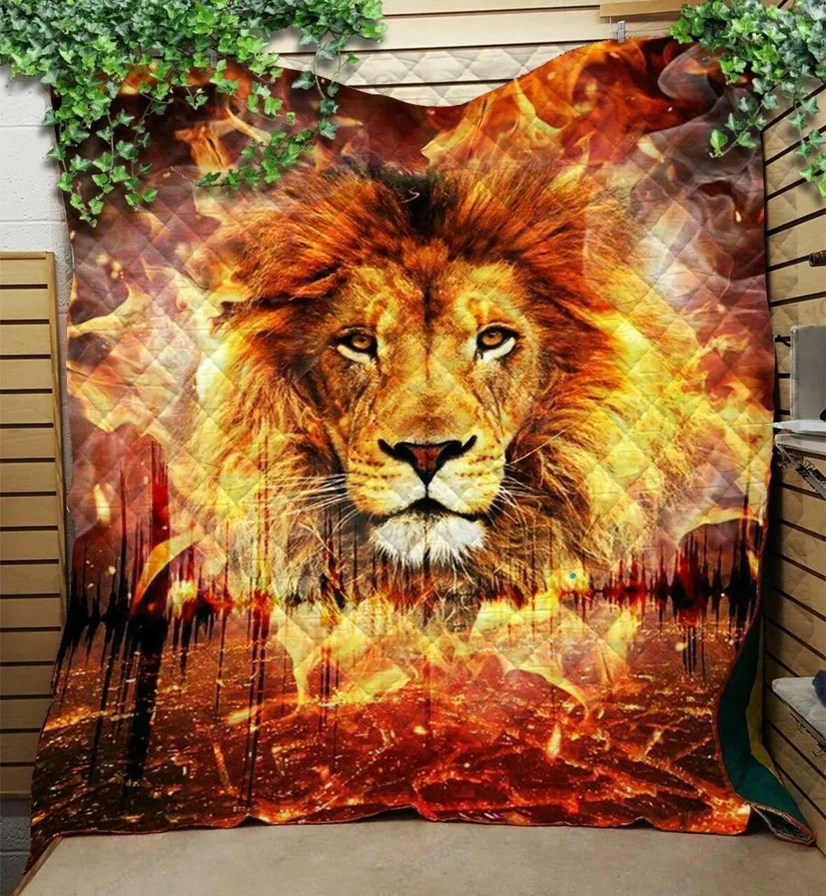 Fire Lion KL2409109CL Quilt Blanket and Home Decor