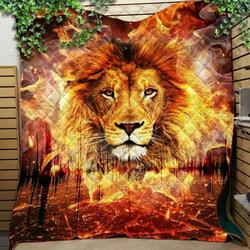 Fire Lion KL2409109CL Quilt Blanket and Home Decor