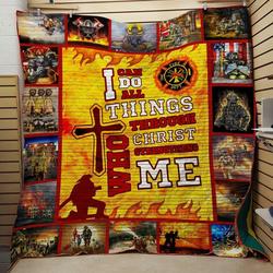 Firefighter Ah Quilt Derqth and Home Decor