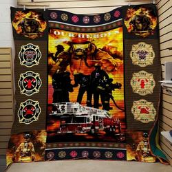 Firefighter Ah Quilt Derqyc and Home Decor