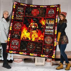 Firefighter Amazing Gift Idea Quilt and Home Decor