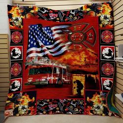 Firefighter Awesome Ah Quilt Derqgx and Home Decor