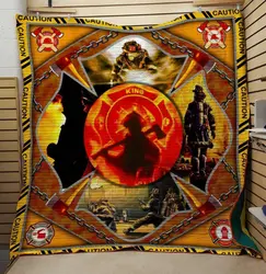 Firefighter Awesome Ah Quilt Derqji and Home Decor