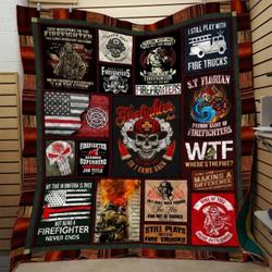 Firefighter Hur Quilt Cysiyq and Home Decor