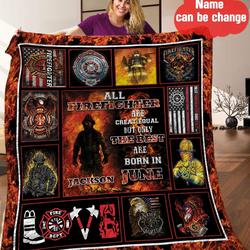 Firefighter Personalized Quilt Blanket Hhh300511Na and Home Decor