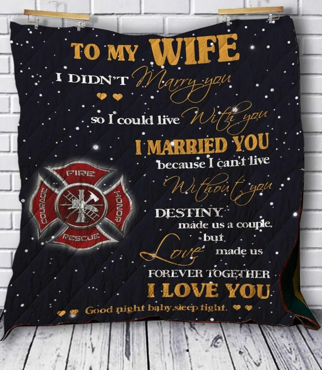 Firefighter Quilt Blanket Dhc0910586Vt and Home Decor