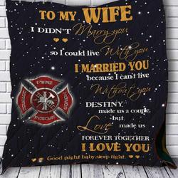 Firefighter Quilt Blanket Dhc0910586Vt and Home Decor