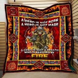 Firefighter Quilt Blanket Dhc0910589Vt and Home Decor