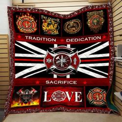 Firefighter Quilt Blanket Dhc0910611Vt and Home Decor