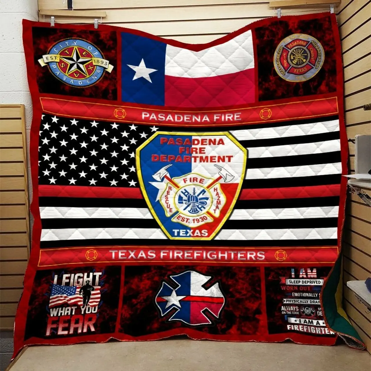 Firefighter Quilt Blanket Dhc0910678Vt and Home Decor