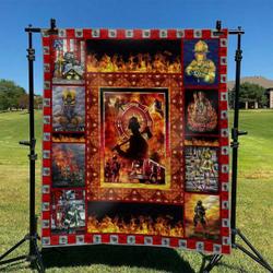 Firefighter Td2809490 Quilt Blanket and Home Decor