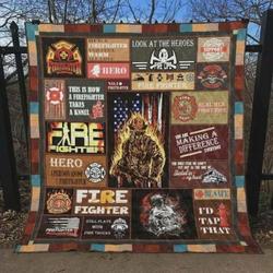 Firefighter You Are Making A Difference Everyday Quilt Blanket Great Customized Blanket Gifts For Birthday Christmas Thanksgiving and Home Decor