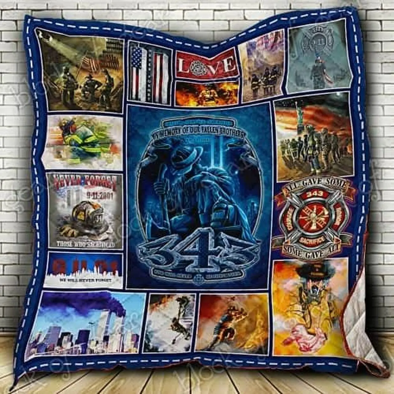 Firefighters Cl18100274Mdq Quilt Blanket and Home Decor