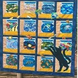 Fish Bowl Clp150613 Quilt Blanket and Home Decor