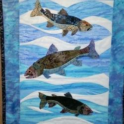 Fish Cla1910175Q Quilt Blanket and Home Decor