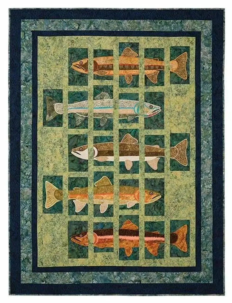 Fish Clm0910076 Quilt Blanket and Home Decor