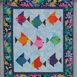Fish Clm150609 Quilt Blanket and Home Decor