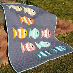 Fish Clp240634 Quilt Blanket and Home Decor