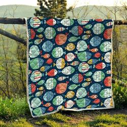 Fish Hur Quilt as and Home Decor