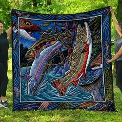Fish Quilt  01868  Quilt and Home Decor