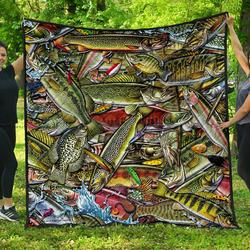 Fish Quilt  01869  Quilt and Home Decor