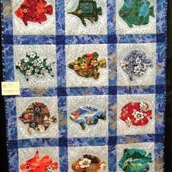 Fishes Cla1710157Q Quilt Blanket and Home Decor