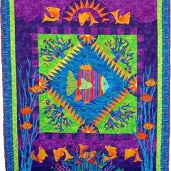 Fishes Cla1810226Q Quilt Blanket and Home Decor
