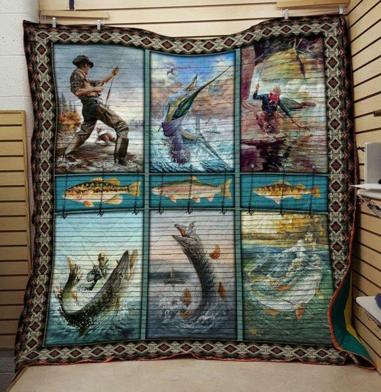Fishing: Fisher Quilt and Home Decor