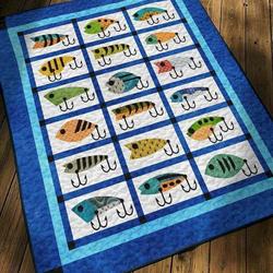Fishing Hur Quilt Bevrkg and Home Decor