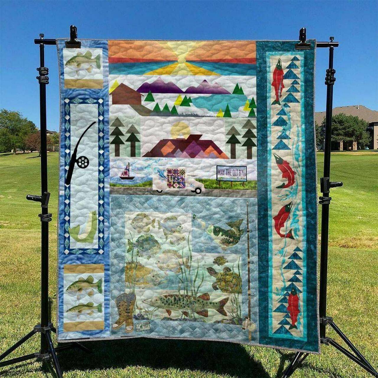 Fishing Hur Quilt Cysieu and Home Decor