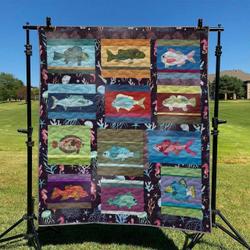 Fishing Hur Quilt qg and Home Decor
